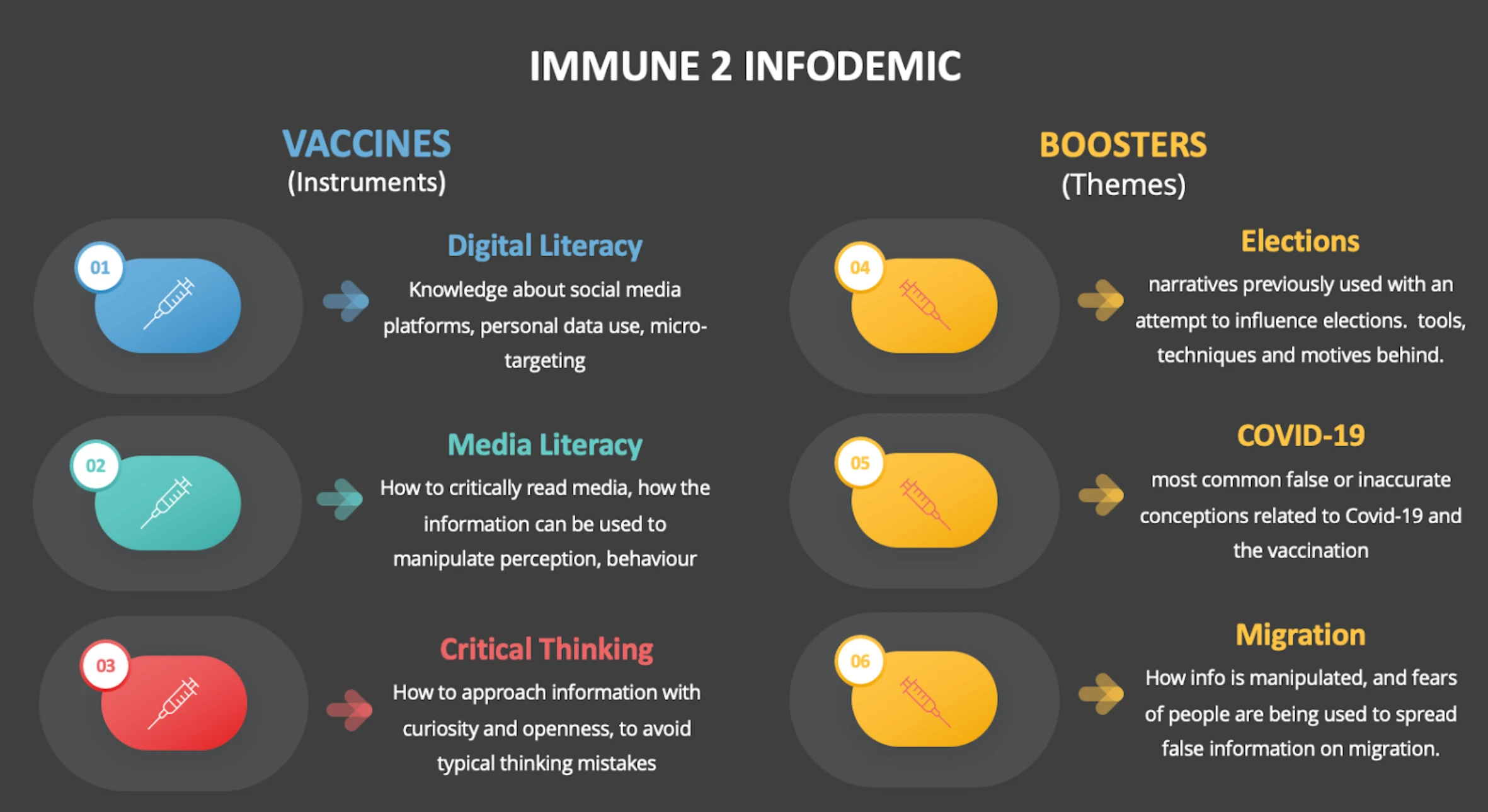 Instruments (VACCINES) INFOGRAPHIC I2I PROJECT